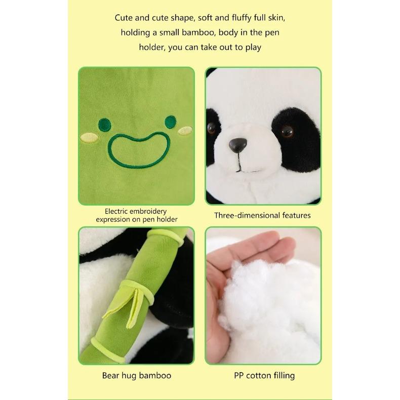1 комплект милой бамбуковой трубчатой панды плюшевой кавайной плачущей панды плюшевой игрушки плюшевая супер мягкая обнимашка