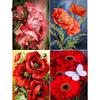 Huacan Flowers Diamond Mosaic Rose Canvas 5D DIY Diamond Painting Square Cross Stitch Home Decor
