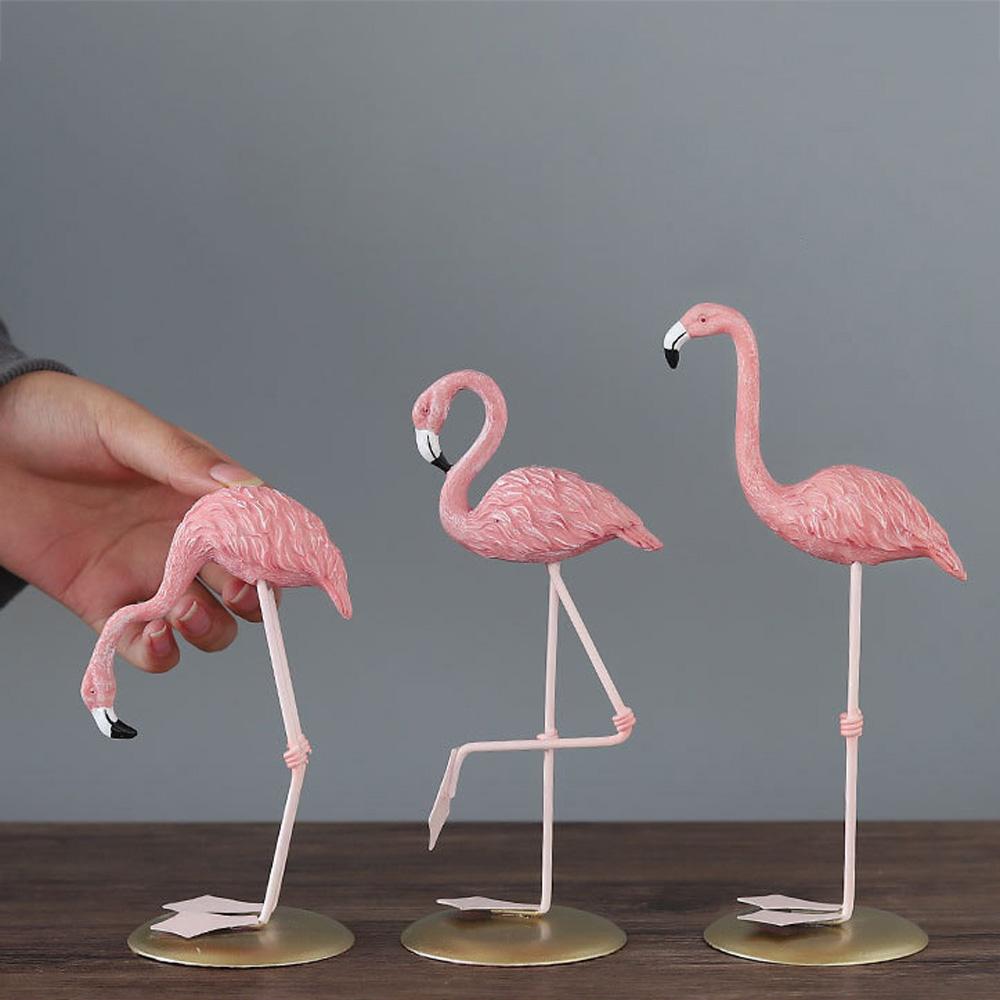Modern Party Office Wedding Miniature Animal Statue Home Decoration Flamingo Figurine Desk Ornament