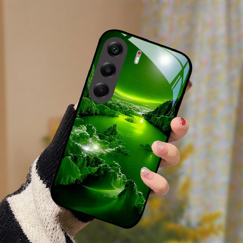 Ударопрочный Чехол Для Tecno Camon 40 Pro 5G Закаленное Стекло Задняя Крышка Телефона Camon40Pro Camon 40Pro 5G CM7 Жесткий Funda Shell Coque