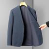 Весенние и осенние тонкие мужские костюмы, не требующие глажки, облегающие, для молодежи и среднего возраста, однотонные, маленькие костюмы, повседневные, для одиночек