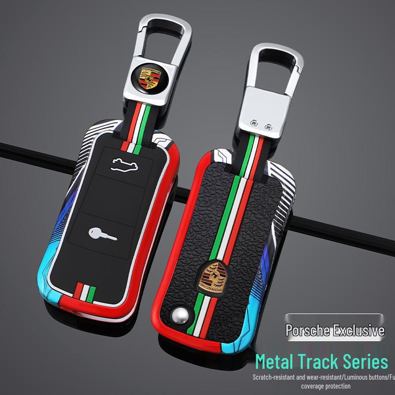 Комплект чехлов на ключ для Porsche Cayenne 2006-2009 Складной пульт