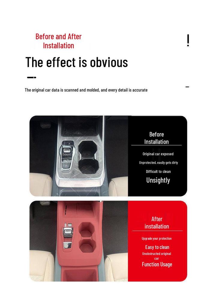 Trumpchi GS3 Console Silicone Pad & Shifter Panel Wireless Charging Film.