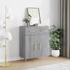 VidaXL Buffet Sonoma Grey 69.5x34x90 Cm Engineered Wood 827970