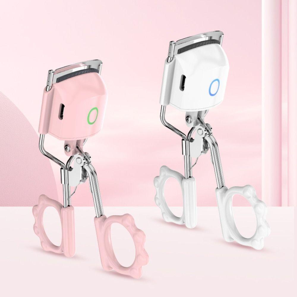 Portable Heated Eyelash Curler 2 Temperature Modes Eyelash Curling Tool Daily Makeup Styling