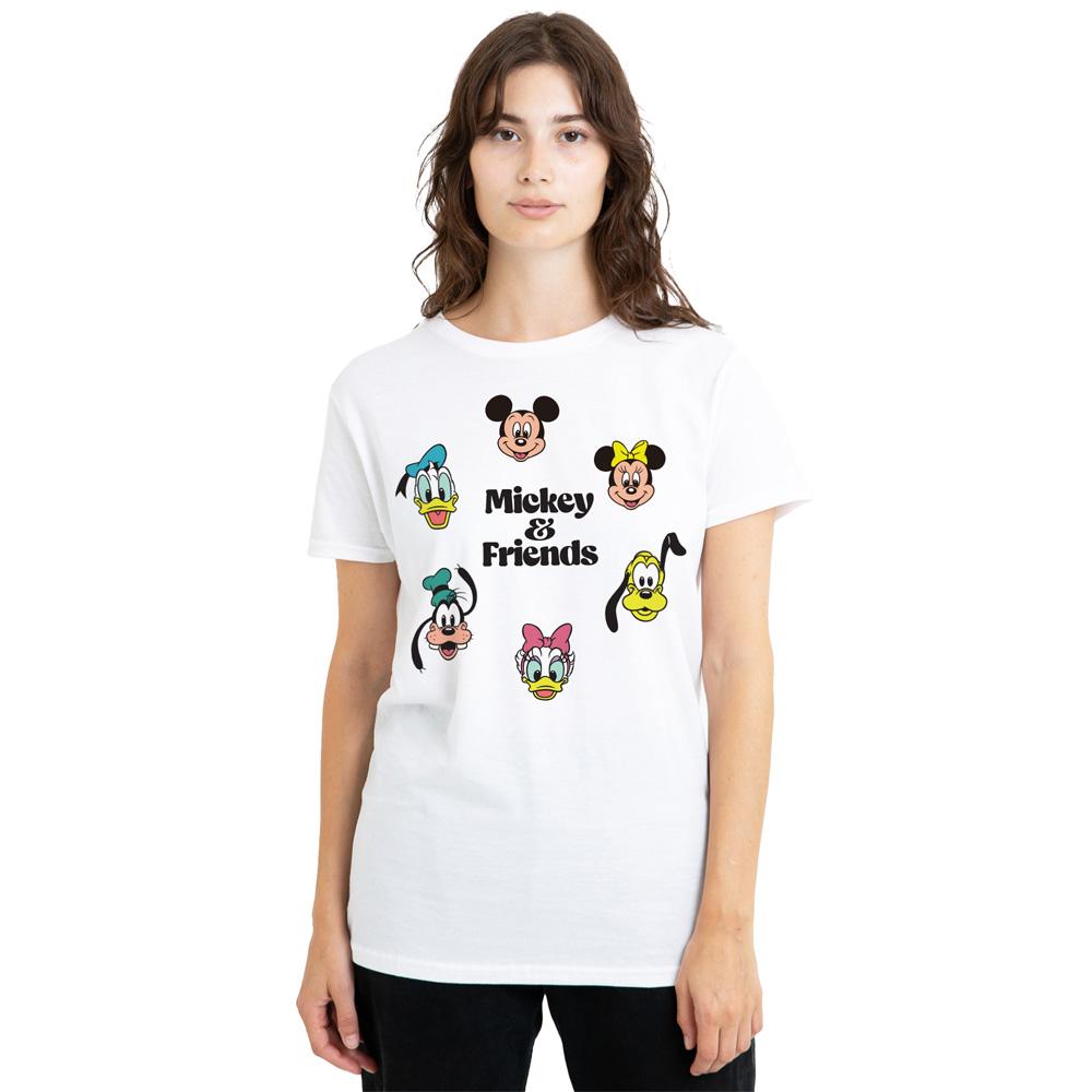 Mickey & Friends Unisex Adult Faces T-Shirt