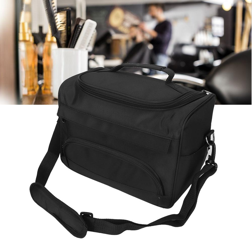 Portable Hairdressing Tool Storage Bag Scissors Comb Hair Clip Cosmetic Organizer Bag BlackBlack