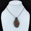 Sunstone Pendant Copper Wire Wrapped Pendant Sunstone Copper Jewelry Handmade Gemstone Pendant Designer Jewelry Antique Pendant Gift For Him