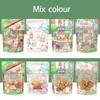 50pcs Cute Cartoon Translucent Viewing Window Plastic Packaging Bag Thicken Biscuit Snack Candy Storage Self-proclaimed Gift Bags