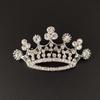 Женская брошь в виде короны из сплава со стразами, булавки для одежды, ювелирные аксессуары для женщин и девочек