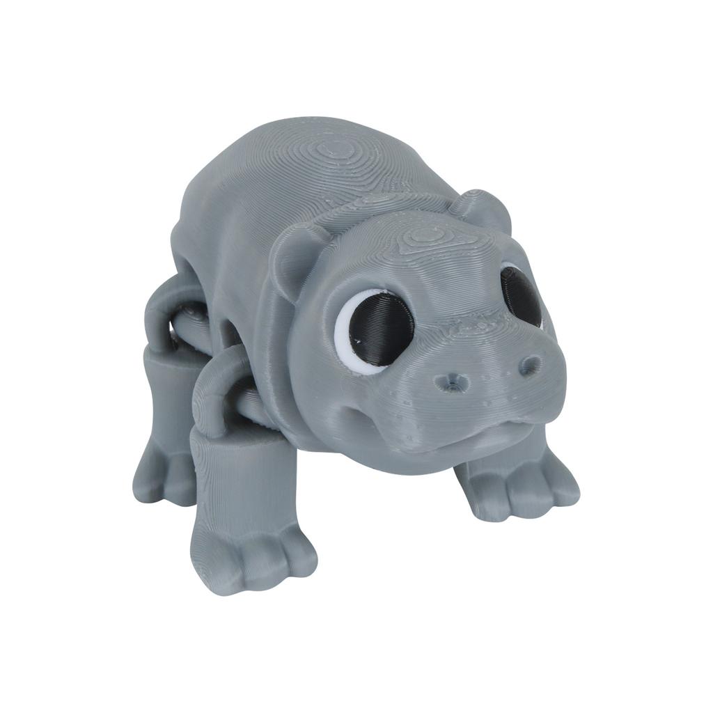 3D-печатная подвижная игрушка бегемот, бегемот с подвижными суставами, 3D-печатная игрушка-украшение бегемот, снятие стресса, подвижный бегемот