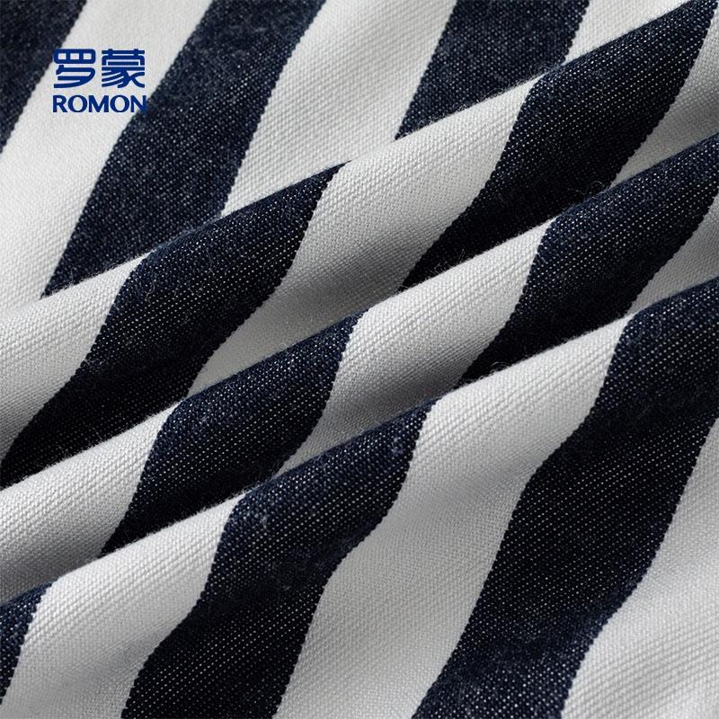 Fashionable striped shirt men's long-sleeved shirt, skin friendly, comfortable, breathable