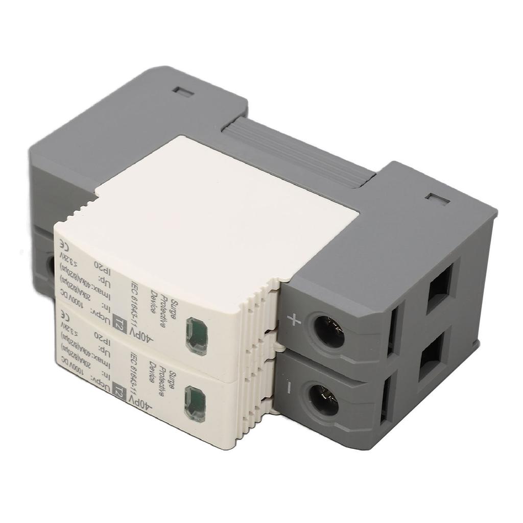 Устройство защиты от перенапряжения 1000 В постоянного тока 20‑40KA 2P ПК Фотоэлектрический разрядник для защиты от фотоэлектрического напряжения