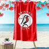 Пляжное полотенце Bristol City FC, Большое, Мягкое, Быстросохнущее, для Пляжа, Кемпинга, Плавания