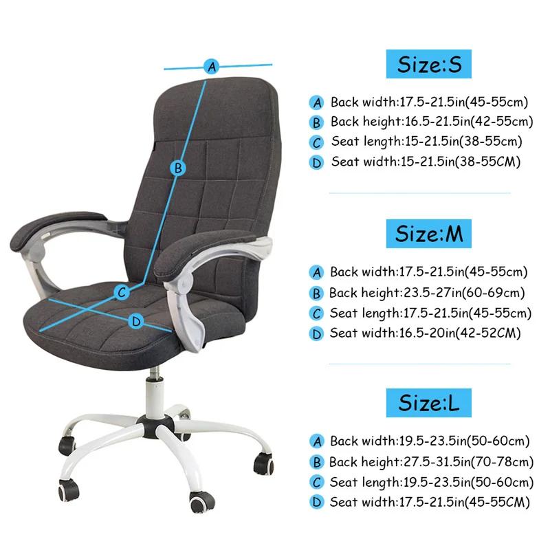 1pc Solid Color Game Chair Seat Cover Non-slip Office Chair Upholstered Cover Anti-dirty Stool Seat Slipcover for Living Room
