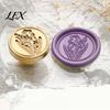 Handmade Stationery Accessory Wax Seal Stamp, Vintage Plant Pattern Head, Durable Flower Embossing Stamp Copper Head Replacement, for Envelope