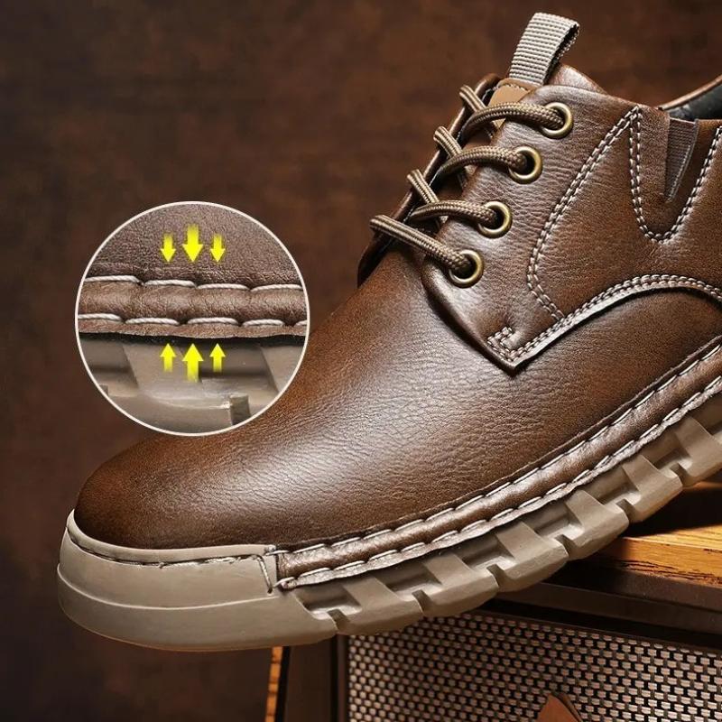 Male Sneakers Adult Non Slip Casual Desert Hiking Footwear Treking Shoes Trainers Outdoor Casual Leather Mens Shoes Retro Style