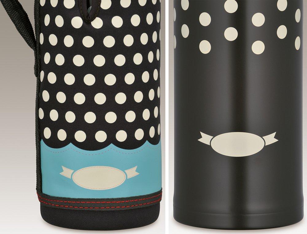 Термос с вакуумной изоляцией, двухсторонний, FFR-1004WF D-BL, синий в горошек, 1,0 л