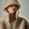 ШАПКА-ВЕДРО ИЗ ОВЕЧЬЕЙ ШЕРСТИ_кремово-бежевый