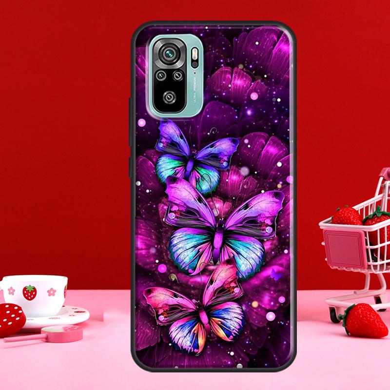 Красивый чехол с бабочкой для Redmi Note 10 Pro, чехол для Redmi Note 11 Pro Note 8 9 Pro 9S 10S 11S 9C 9A 9T