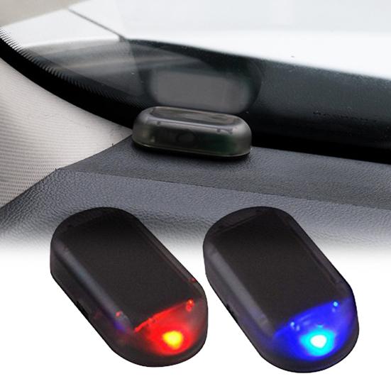 Car Alarm Flashing Universal Car Led Light Security System Warning Theft Flash Blinking Fake Solar Alarm