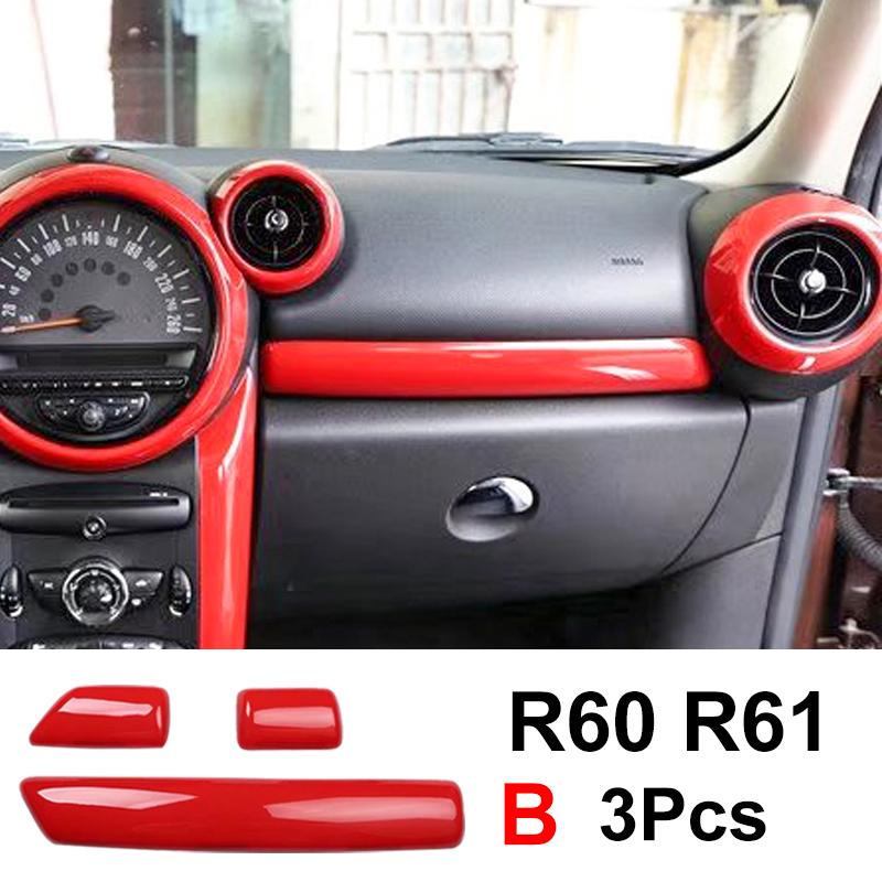 3 шт. для MINI ONE Cooper S JCW R60 Countryman R61, декоративная защитная полоса для приборной панели автомобиля, модификация интерьера