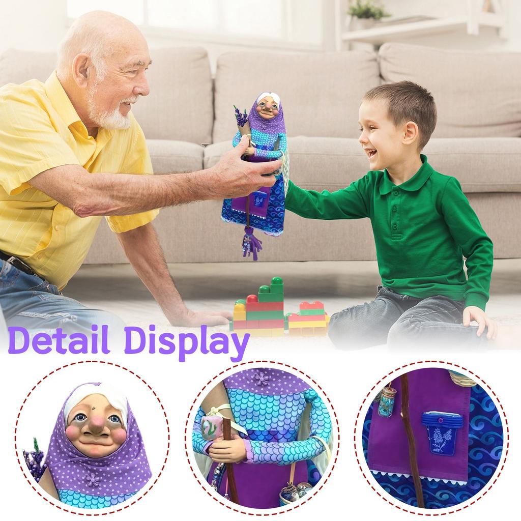 Кукла ручной работы, спутница удачи для вашей кухни, подвесная кукла-ведьма