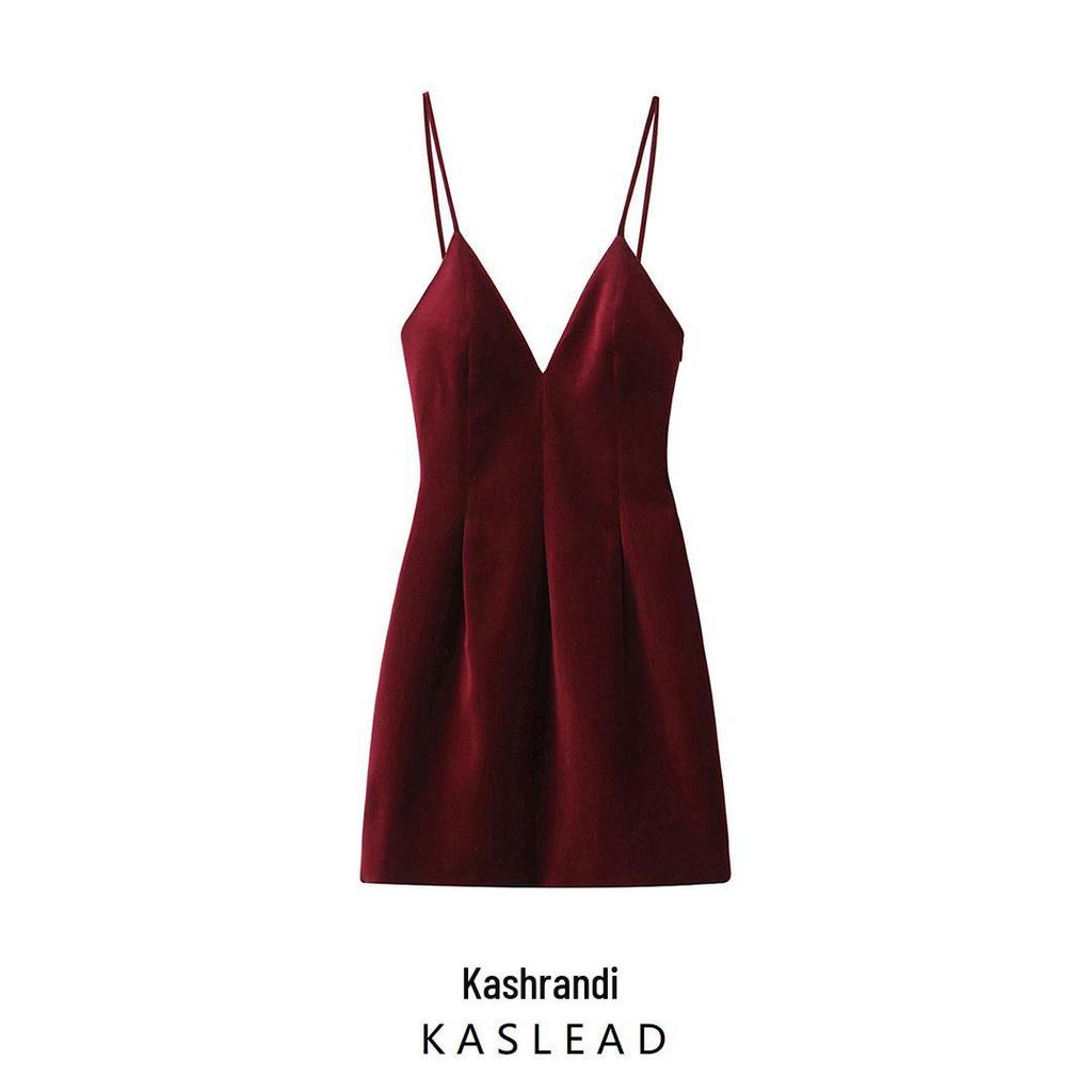 Autumn 2024 Women's European & American Style Velour Dress