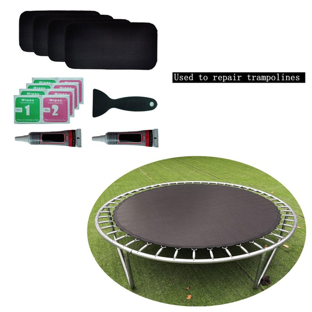 Trampoline Patches Repair KIts Glue On Patche Flexible Repair Adhesive Trampoline Accessories for Holes or Tears