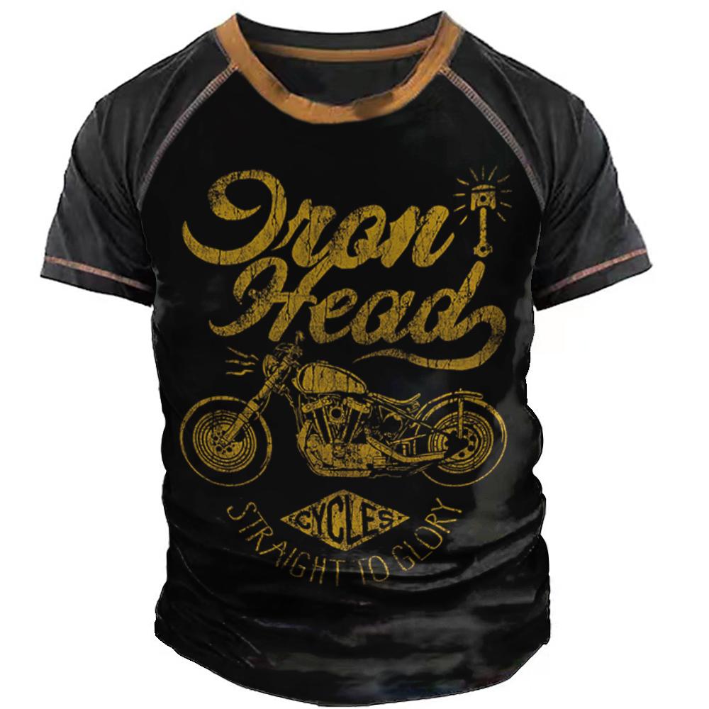 Мотоциклетные спортивные мужские футболки модные 3D принты с коротким рукавом винтажные футболки для мужчин рубашки для езды на байкерах летние свободные топы с круглым вырезом