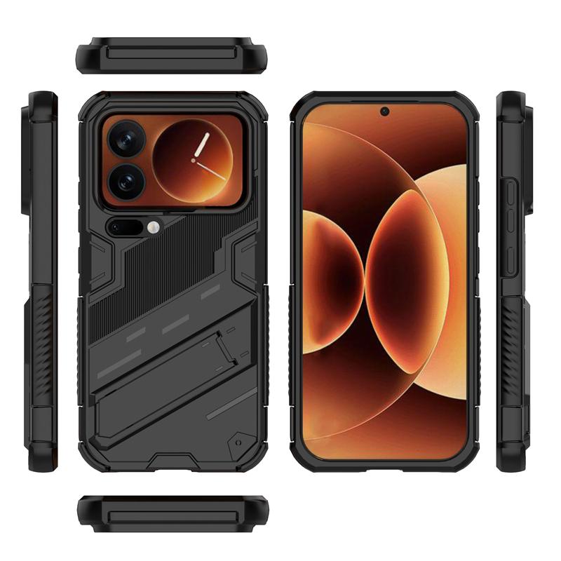 Чехол для телефона Xiaomi 17 Pro, противоударный, бронированный, с подставкой, полный чехол, задняя крышка, чехол для Xiaomi 17 Pro, для Xiaomi 17 Pro Max