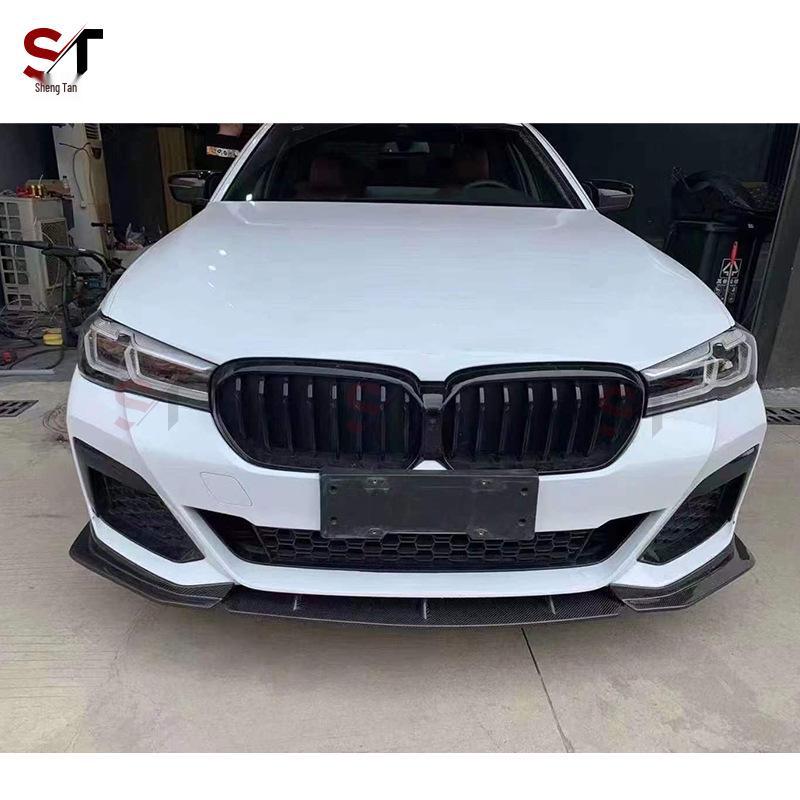 Трехсекционный передний сплиттер губы FD Style из углеродного волокна для BMW 5 серии G30/G38