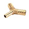 Equal Reducing 4 5 6 8 10 12 13 14 16 19 mm Hose Barb Y Shaped 3 Ways Brass Pipe Fitting Connector Splitter Coupler Home Garden