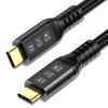 ConnBull Thunderbolt 4 Cable 3m 40Gbps USB C High Speed Data Transfer, 8K@60Hz Video 240W Rapid Charging, Backwards Compatible with Thunderbolt 3/USB
