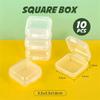 4-28Pcs Plastic Storage Box Transparent Jewelry Storage Box Container Portable Earring Ring Earplugs Packaging Storage Case