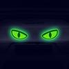 Светящаяся в темноте наклейка «Зеленые глаза» для автомобильных фар