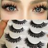 5Pairs Lashes Extension Whole Cluster Eyelashes Makeup D Curled Eyelashes Daily