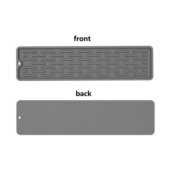 Противоскользящий силиконовый коврик для смесителя, водонепроницаемая подставка под слив раковины, обертывающий дизайн, защита столешницы кухни, сушилка для мыла, держатель для зубной щетки, защита от брызг