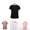 Sleeves Short Hot Sexy Women Basic Tees Clubwear Tops Cropped Tshirt Blouse