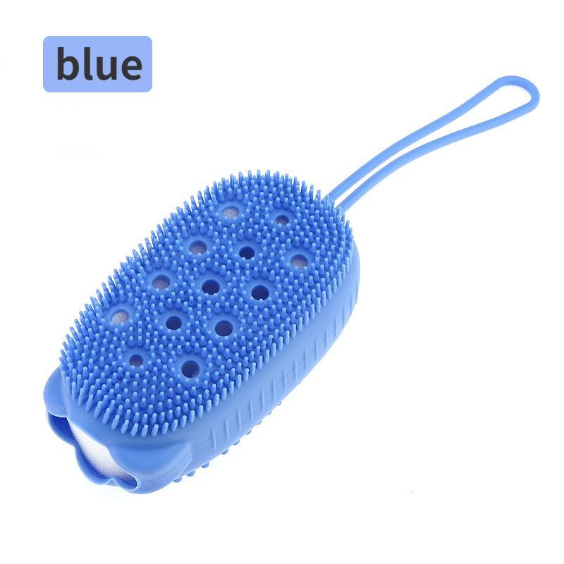 Новая креативная двухсторонняя щетка для душа, массажная щетка, силиконовая щетка для ванной комнаты, чистящие средства, скребок для тела