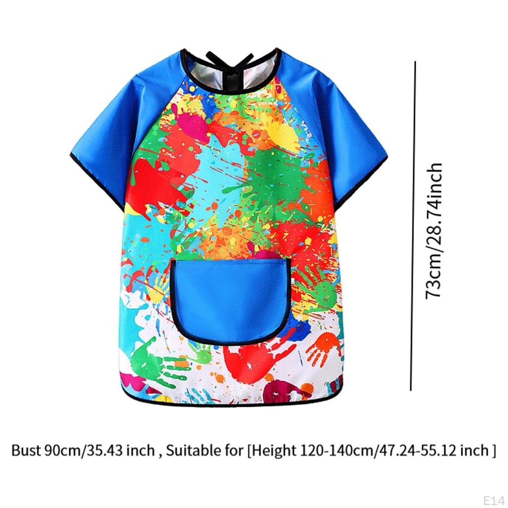Художественный халат для детей, детский игровой фартук, мягкие практичные нагрудники для кормления детей, живопись