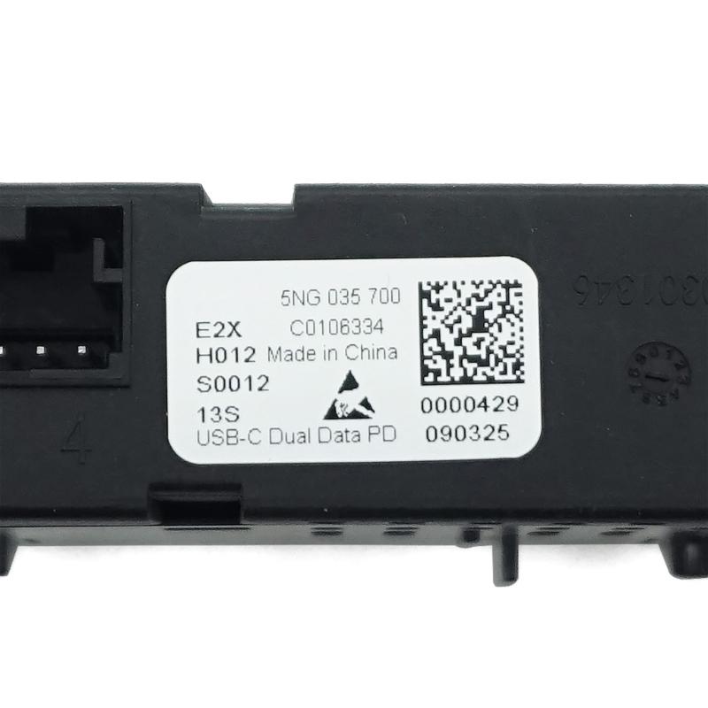 Зарядный интерфейс 5NG 035 700 5NG035700 для Golf 8 MK8 Двойная розетка Type-C Адаптер для автомобильных зарядных устройств Автомобильные аксессуары
