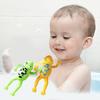 Cartoon Animal Wind-up Toy for Kids No Battery Required Funny Swimming Frog/Fish/Turtle Clockwork Baby Bath Companion Interactive Toy
