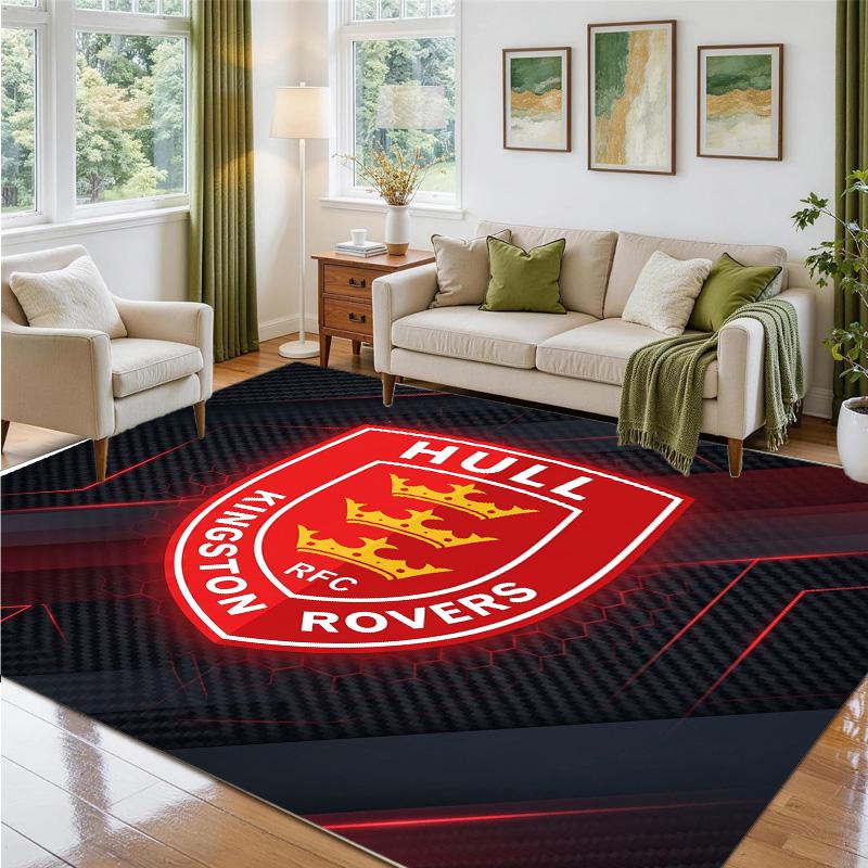 Hull KR Design Crystal Velvet Rug Soft Decorative Mat for Bedroom Entrance