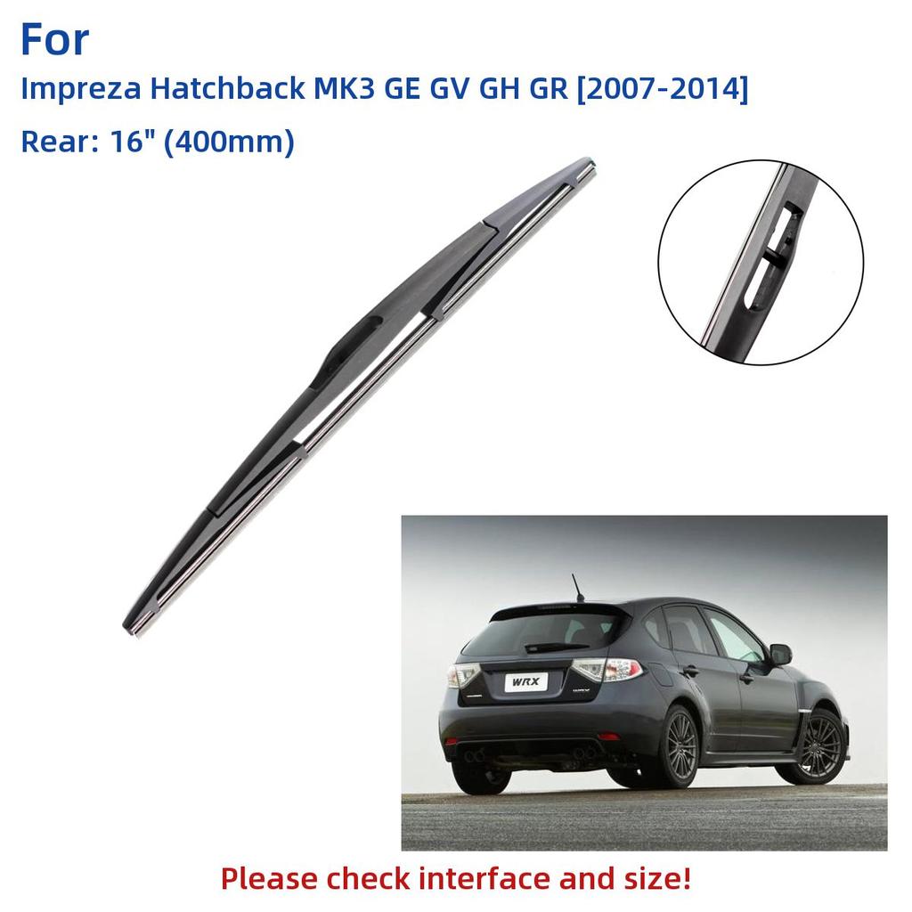 3 шт. для Subaru Impreza Hatchback MK3 GE GV GH GR 2007-2014 24 "16" 16 "передние и задние щетки стеклоочистителя лобовое стекло резак для окон аксессуары 2014