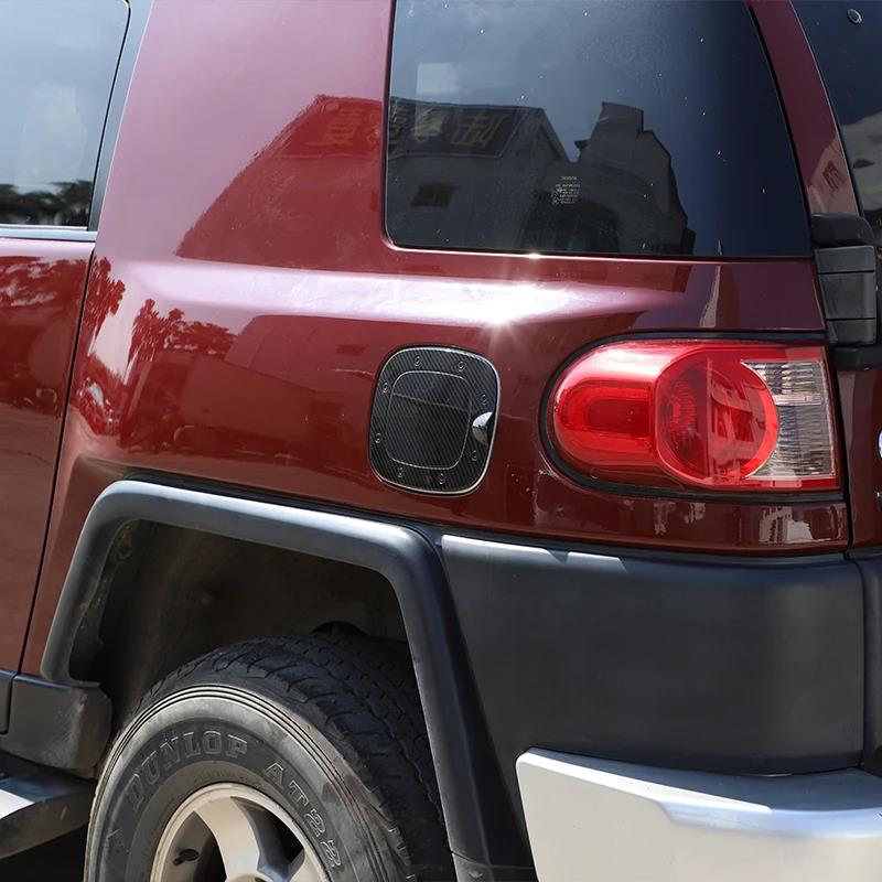 Matte Black Color Car Fuel Tank Cap Gas Oil Protect Cover Frame Exterior Trim Fit For Toyota FJ Cruiser 2007-2018 2019 2020 2021 Fuel Tank Caps3