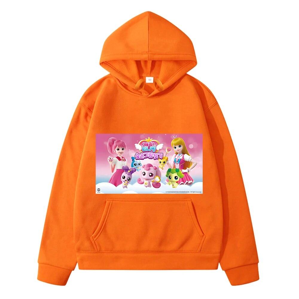Tini Ping Hoodies Boys Clothes Autumn Sweatshirt Y2k Sudadera Casual Anime Hoodie Tini Ping Pullover Fleece Jacket Kids Clothes Girls