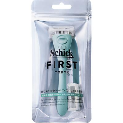 Chic First Thick Japan Chic First держатель для бритья с лезвиями Mint Clean + 1 сменное лезвие