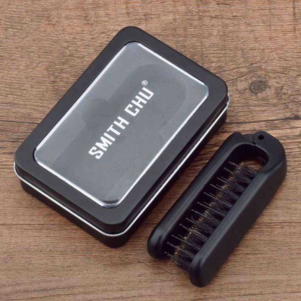 Curly Hair Dual Use Hair Comb Pig Mane Massage Comb Straight Roll Comb Beard Brush Folding Comb