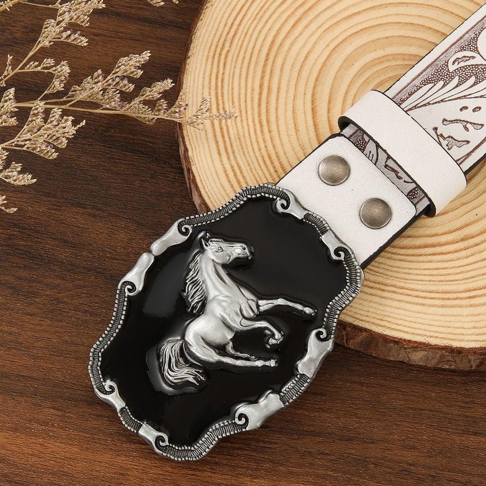 Luxury Design Western Cowboy Belt Trendy Brand Cowboy Waist Belt For Men Woman